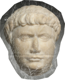 Weathered Historical Sculpture Cut-out